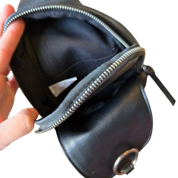 Crossbody Sling Bag Embroidered Strap Commute Travel Boho Black Cream Red - Picture 2 of 6